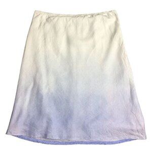Gap 12 ombré linen skirt blue